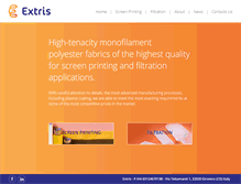 Tablet Screenshot of extris.com